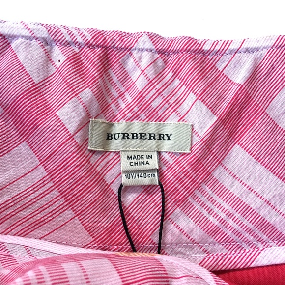 BURBERRY PINK CUFFED SHORTS GIRLS SIZE 10Y - Picture 10 of 12